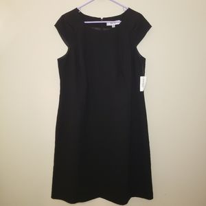Jones studio seperate black midi dress cap sleeve size 14w